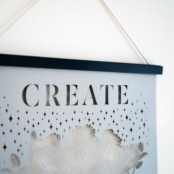 Inspirational 'Create Your Reality' Papercut Wall Art, 10 of 10