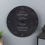 Personalised Botanical Slate Clock, thumbnail 2 of 4