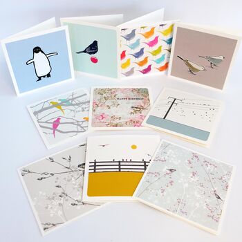 Luxury Box Set Of 20 Bird Design Greeting Cards, 3 of 3
