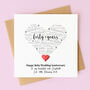 Personalised 40th Wedding Anniversary Card, thumbnail 1 of 6