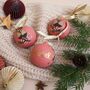 Personalised Festive Foliage Bauble Pink, thumbnail 1 of 9