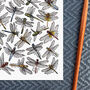 Dragonflies Of Britain Watercolour Postcard, thumbnail 7 of 7