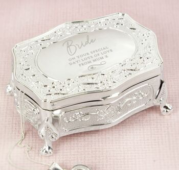 Personalised Small Antique Style Trinket Box, 2 of 4