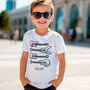 Personalised Guitars Colour In Child's T Shirt, thumbnail 1 of 5