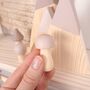 Forest Nursery Decor Mountain And Mushroom Trio Sage, Grey, Taupe, thumbnail 3 of 5