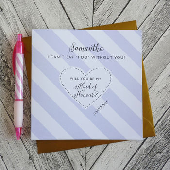 Be My Bridesmaid Personalised Scratch Card, 3 of 9