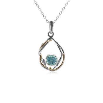 Undulating Blue Topaz Necklace, 4 of 7