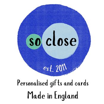 Personalised Blue Plaque Coaster Gift, 2 of 2