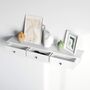 Floating Wall Mounted Storage Shelf With Three Drawers, thumbnail 1 of 6