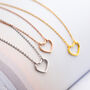 Sterling Silver Simple Heart Pendant Necklace, thumbnail 1 of 4