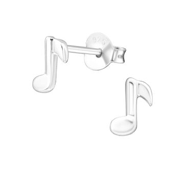 Sterling Silver Musical Note Studs In A Gift Tin, 2 of 10