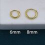 Sterling Silver Crumbled Foil Effect Hoop Earrings, thumbnail 4 of 12