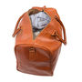 Personalised Buffalo Leather Cortes Compact Holdall, thumbnail 6 of 9