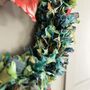 Recycled Sari Wreath Green, thumbnail 2 of 2