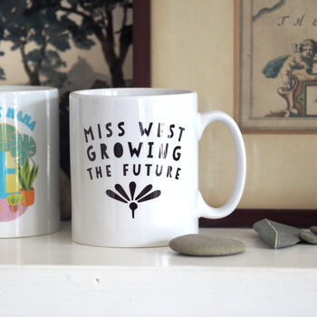 Personalised 'Growing The Future' Teacher Mug, 2 of 4