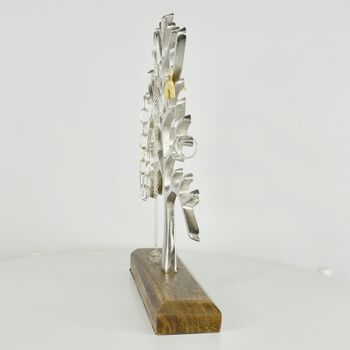Personalised Silver And Wood Jewellery Tree, 4 of 8