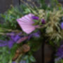 Gold And Purple Christmas Wreath Making Kit, thumbnail 3 of 4