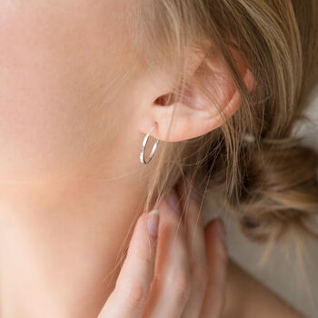 Extra Small Hammered Hoops, 5 of 7