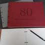 Engraved Leather Birthday Guest Book, thumbnail 9 of 10