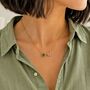 Double Birthstone Heart Link Necklace, thumbnail 4 of 7
