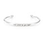 Personalised Women's Handwriting Torque Bracelet, thumbnail 5 of 5
