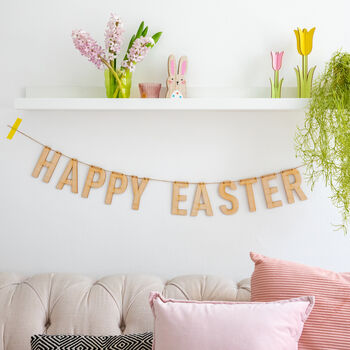 Personalised Wooden Easter Garland, 3 of 3