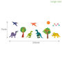 Dinosaur Collection Wall Sticker Pack Large Size, thumbnail 2 of 4