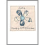 Personalised Flower 21st Birthday Card For Her, thumbnail 4 of 11