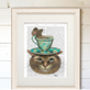 Cheshire Cat Book Print, Framed Or Unframed, thumbnail 5 of 8