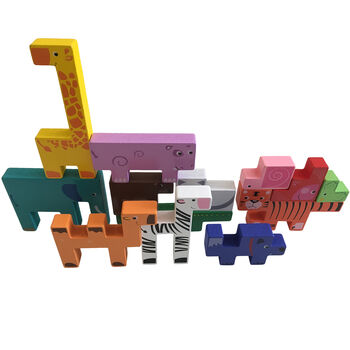 Wooden Animal Stacking And Balancing Puzzle Set, 7 of 11
