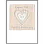 Personalised Silk 12th Wedding Anniversary Card, thumbnail 2 of 8