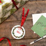 Personalised Name Christmas Wreath Place Setting, thumbnail 4 of 7