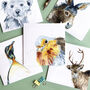 Festive Friends Pack Of Five Blank Christmas Cards, thumbnail 4 of 5