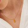Molten Coral Amber Sterling Silver Pendant Necklace, thumbnail 1 of 11
