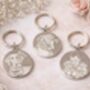 Actual Photo Keyring With White Engraving, thumbnail 1 of 2