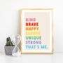 Children's Positive Affirmation Print, thumbnail 2 of 9