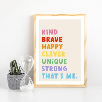 Children's Positive Affirmation Print, 2 of 9