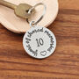 10th Anniversary Gift Shared Memories Pewter Keyring, thumbnail 1 of 7