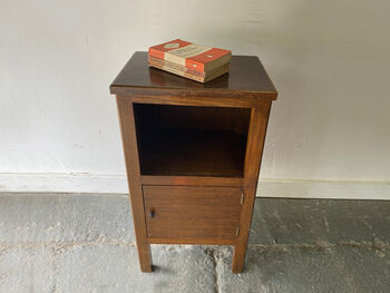 1930’s Vintage Mid Century Bedside Cabinet, 9 of 10