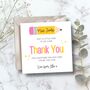 Personalised Thank You Key Worker Card, Teacher End Of Term Gift, Blue Pencil Design, thumbnail 2 of 3