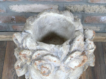 7 Kg Large 41cm Distressed Stone Effect Lion’s Head Planter, 4 of 5