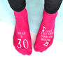 Personalised Women's Birthday Socks, thumbnail 2 of 3
