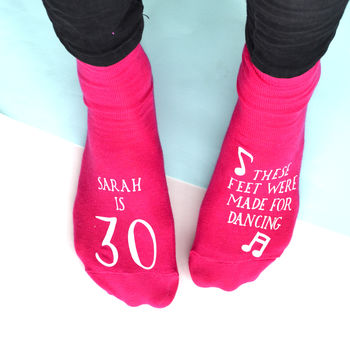 Personalised Women's Birthday Socks, 2 of 3
