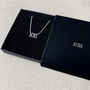 21st Birthday Gift. Silver Roman Numerals Necklace, thumbnail 2 of 6