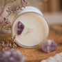Amethyst Crystal Intention Candle A Gift For Calm, thumbnail 3 of 5