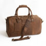 Hunter Leather Travel Duffle Bag Holdall With Personalised Luggage Tag, thumbnail 2 of 6