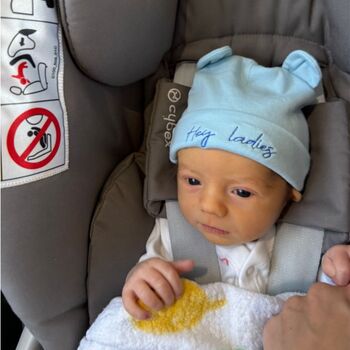 Soft Newborn Hat In Blue, 4 of 4