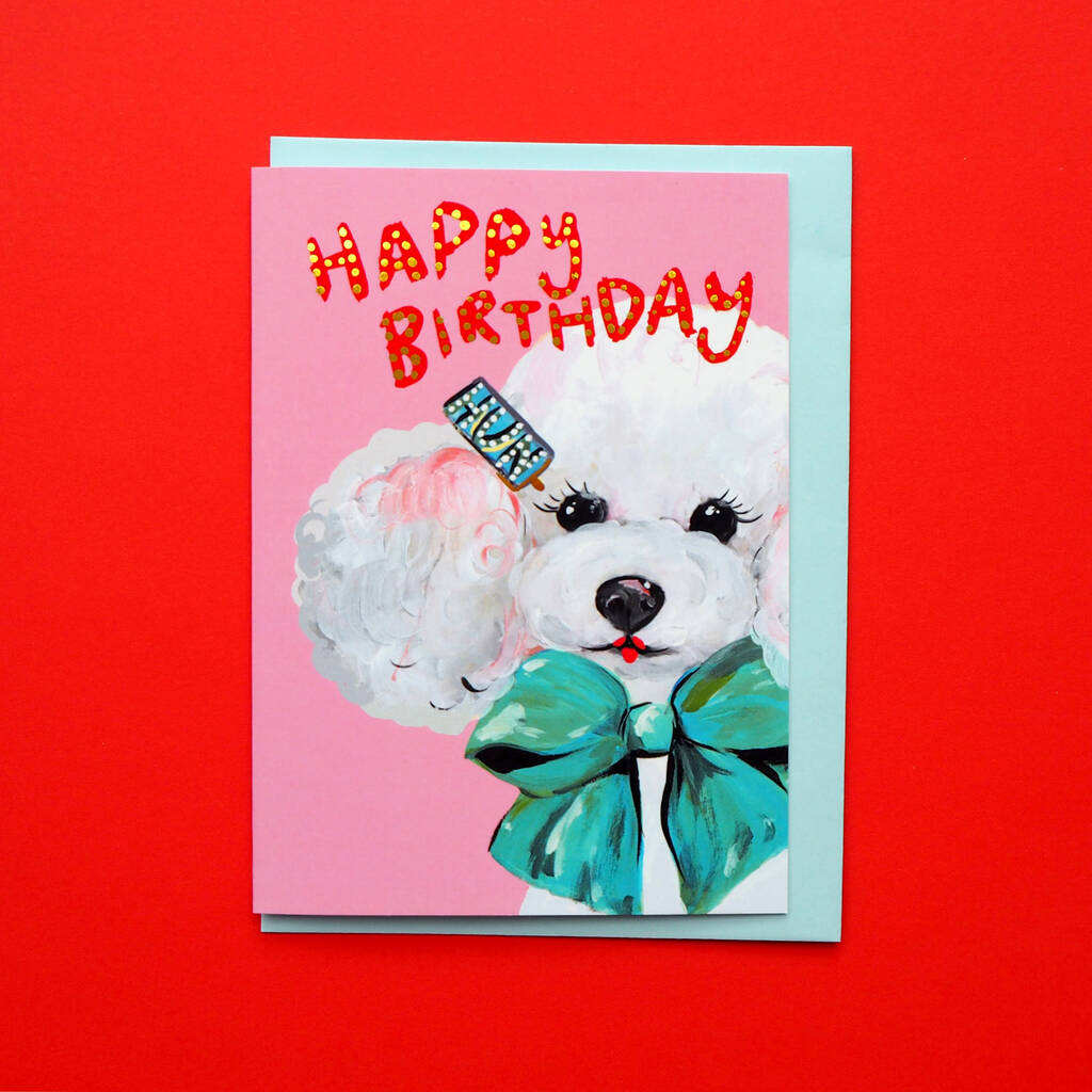 Happy Birthday Hun Gold Foiled Card, 1 of 3