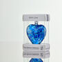 8cm Friendship Heart With Love Blue, thumbnail 1 of 2