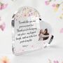 Personalised Floral Best Friend Heart Plaque, thumbnail 3 of 5